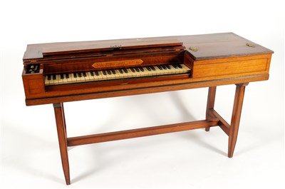 Lot 576 - An 18th century mahogany cased square piano by Johannes Pohlman, London