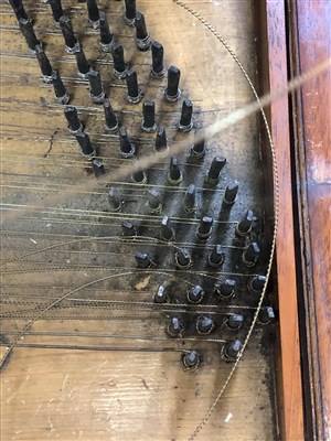 Lot 576 - An 18th century mahogany cased square piano by Johannes Pohlman, London
