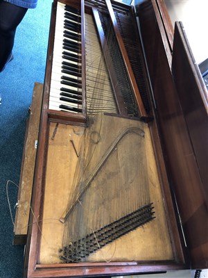 Lot 576 - An 18th century mahogany cased square piano by Johannes Pohlman, London