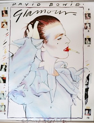 Lot 14 - Edward Bell (British Contemporary) David Bowie Glamour Poster