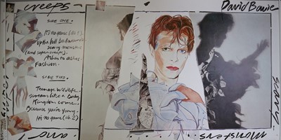 Lot 17 - Edward Bell (British Contemporary) Fly Poster for Scary Monsters Album