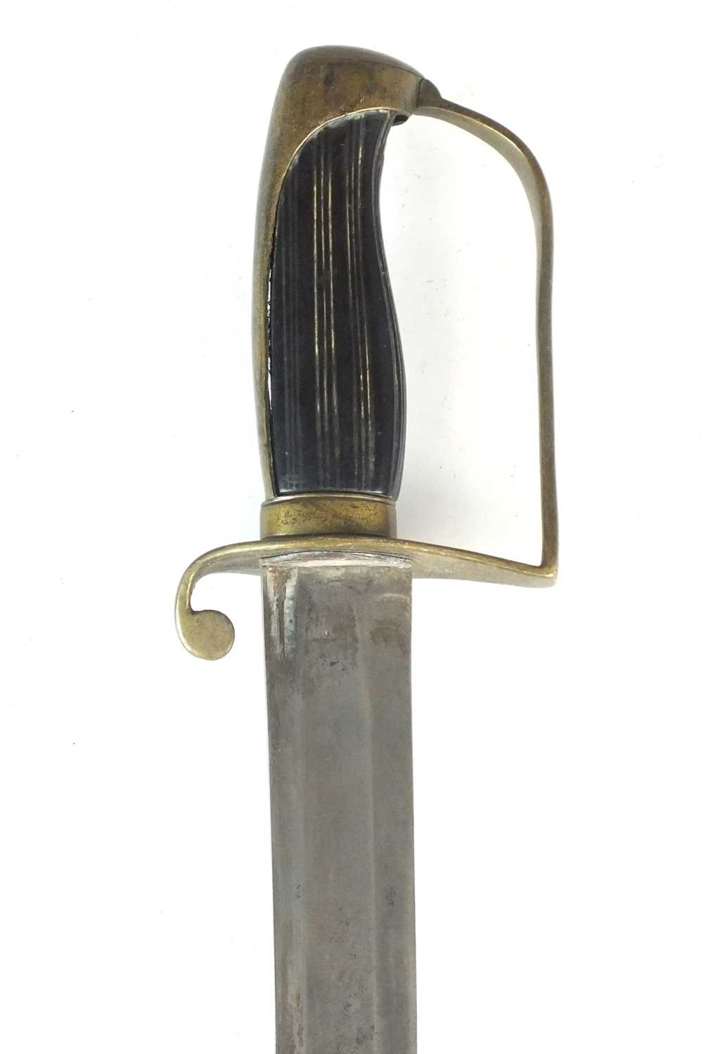 Lot 21 - A British Naval Officer's fighting sword, late 18th/early 19th century
