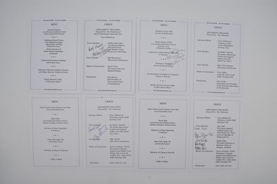 Lot 63 - SIGNED SPORTING DINNER MENUS. Menus from the South Staffordshire Sporting Club, 1993-2008