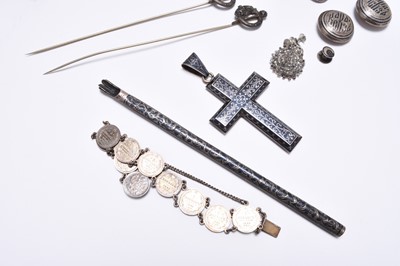 Lot 39 - A Russian silver niello work belt