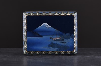 Lot 238 - A Japanese cloisonne box and cover by Hayashi Kodenji