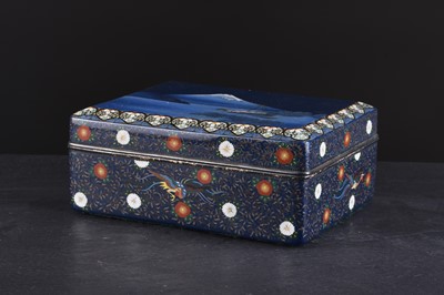 Lot 238 - A Japanese cloisonne box and cover by Hayashi Kodenji