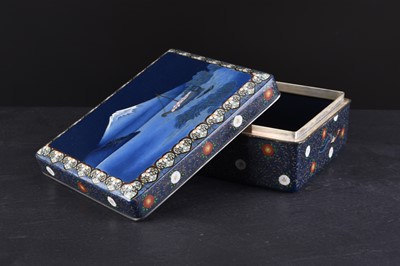 Lot 238 - A Japanese cloisonne box and cover by Hayashi Kodenji