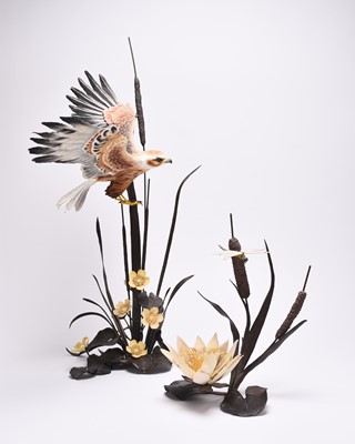 Lot 275 - Two Boehm bronze and porcelain sculptures