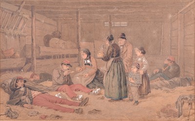 Lot 182 - Attributed to Albert Anker (Swiss 1831-1910) Hospitality