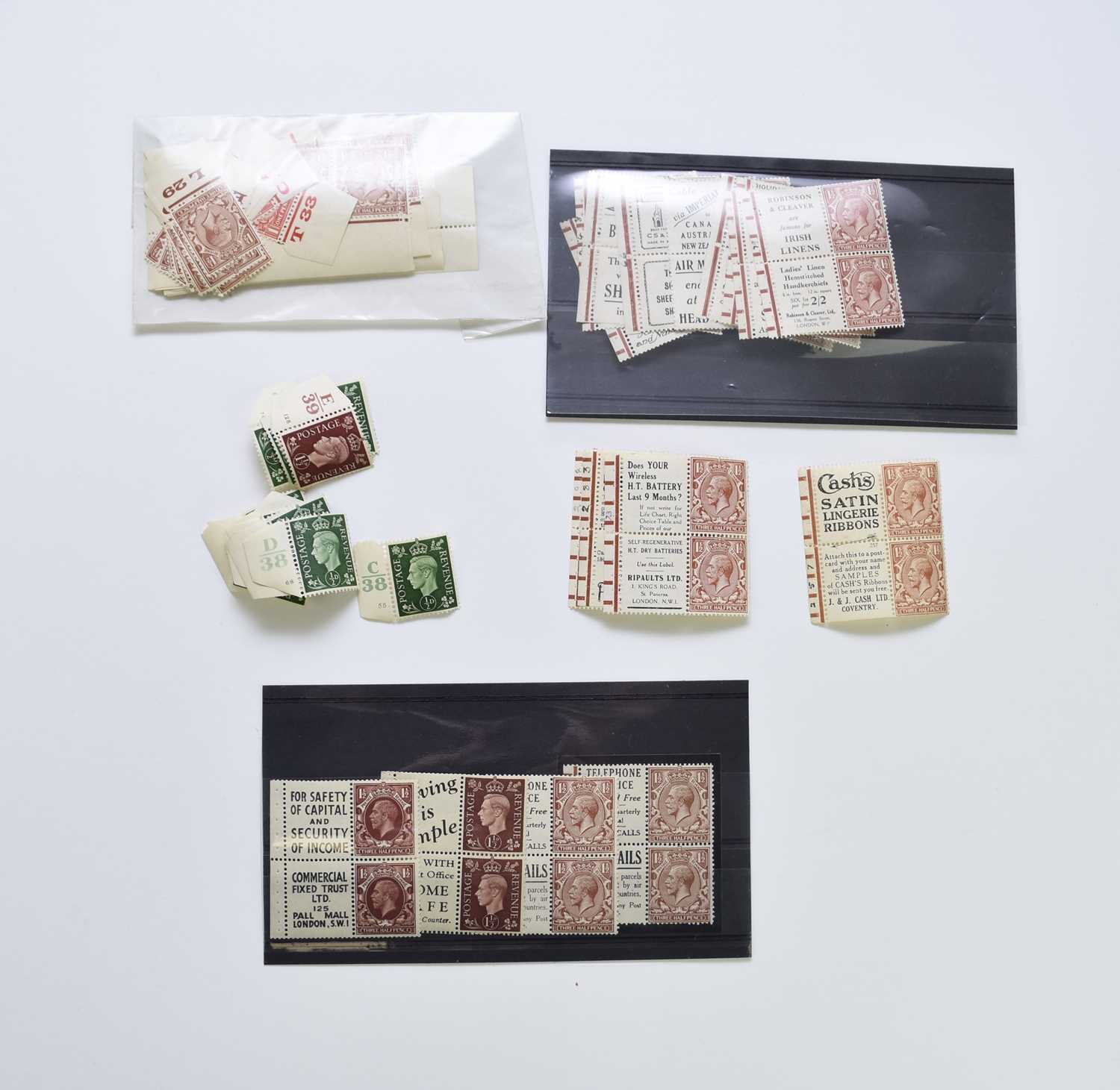 339 - Great Britain collection of stamps housed in 2 Davo pre-printed albums (along with a spare binder) and spanning 1840 to 1936 mint and used.