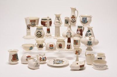 Lot 204 - A large collection of W.H Goss crested ware