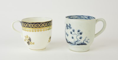 Lot 223 - Liverpool and Royal Worcester coffee cups, with a Caughley tureen
