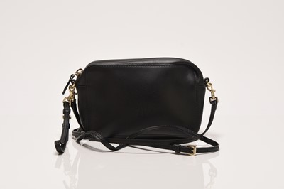 Lot 395 - A Mulberry Blossom Pochette (with shoulder strap) in black with gold hardware