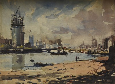 Lot 236 - Josiah Sturgeon (1919-2000) The Changing Face, London and the River Thames