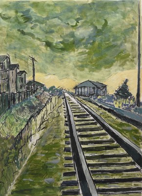 Lot 31 - Bob Dylan (American b.1941) Train Tracks (Green)