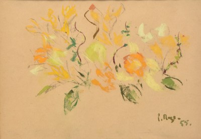 Lot 120 - Paul Lucien Maze (French 1887-1979) Flowers and Garden Studies (2)