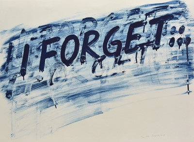 Lot 162 - Mel Bochner (American, 1940-2025) I Forget