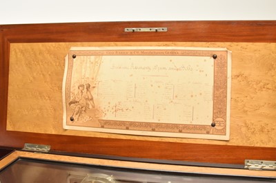 Lot 280 - A large and important Sublime Harmony orchestral music box by George Baker, Geneva, circa 1895