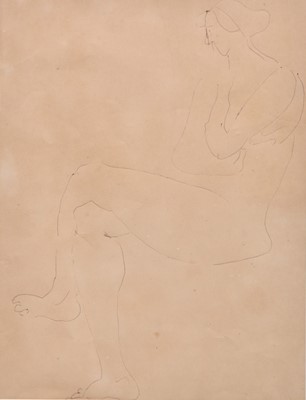 Lot 166 - Henri Gaudier Brzeska (French 1891-1915) Seated female figure