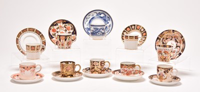 Lot 28 - Ten Royal Crown Derby demitasse coffee cans and coffee cups with matching saucers