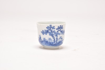 Lot 120 - A Chinese 'blue de hue' wine cup