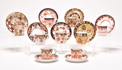 Lot 31 - Nine Royal Crown Derby imari demitasse coffee cans and saucers