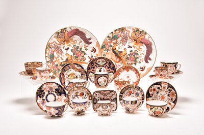 Lot 32 - Twelve Royal Crown Derby cups and saucers and a pair of Old Avesbury plates