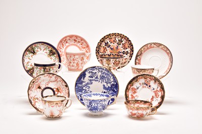 Lot 33 - Fifteen assorted Royal Crown Derby cups and saucers, 19th century onwards