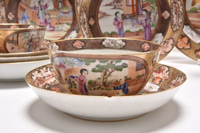 Lot 133 - A rare Chinese porcelain 'Rockefeller' pattern part dinner service