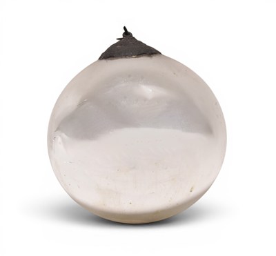 Lot 1 - A mirrored silver witches' ball