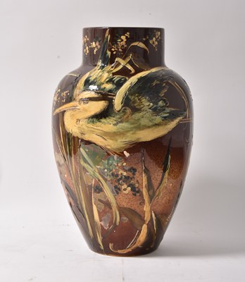 Lot 34 - A large and impressive Art Pottery vase by W. E. Dunn, circa 1900
