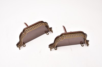 Lot 217 - A pair of Victorian mahogany wall shelves, 19th century