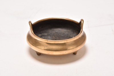 Lot 143 - A Chinese bronze censer, Xuande mark