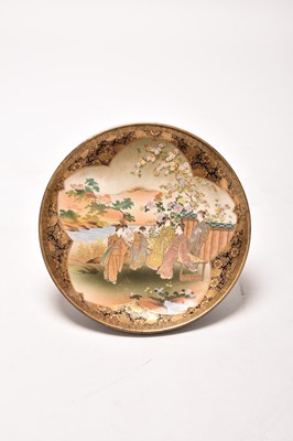 Lot 155 - A Japanese Satsuma dish, Yasuda, Kyoto