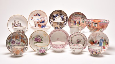 Lot 64 - A good collection of New Hall porcelain, late 18th and early 19th century