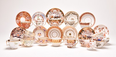 Lot 78 - A collection of Spode coffee cups, teacups and saucers, 19th century