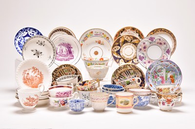 Lot 79 - A large collection of late 18th/early 19th century English porcelain and pottery