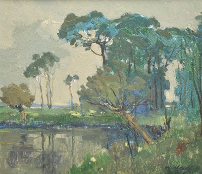 Lot 117 - Belgian School (20th Century) Two landscapes, Sous-Bois en Automne and Eté (2)