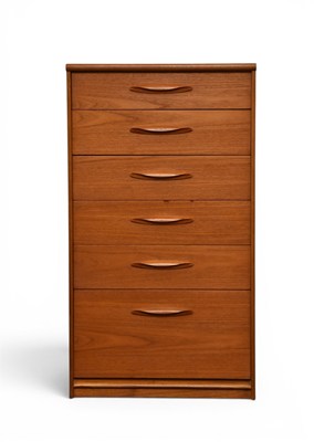 Lot 124 - A mid-century Austinsuite tall boy or chest of drawers