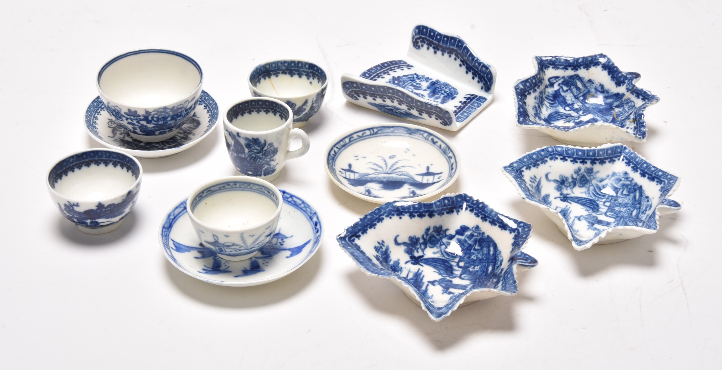 Lot 74 - A collection of Caughley in the 'Fisherman'